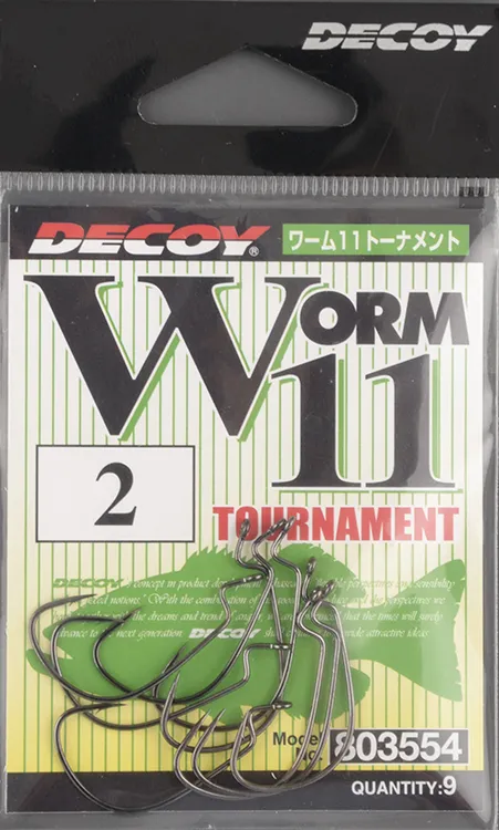 Офсетные крючки Decoy Tournament Worm11  №2 (9шт/уп)