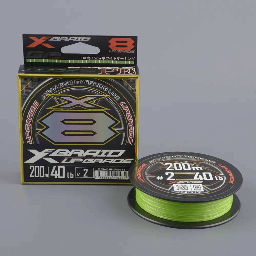 Шнур плетёный Ygk X-Braid Upgrade X8 200m #2.0/40Lb