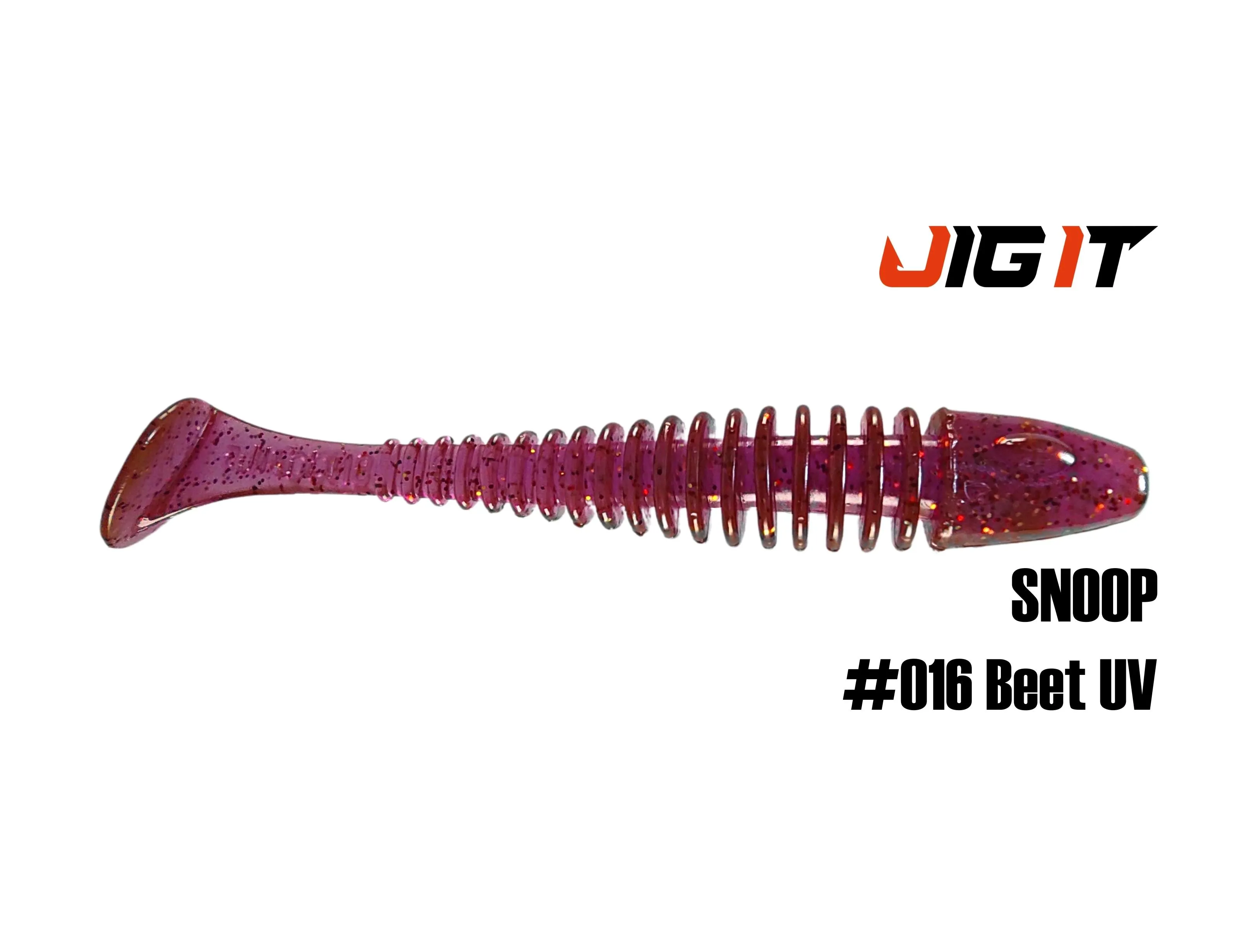 Силиконовая приманка Jig It Snoop 4in, 10см 6гр цв. 016 кальмар (6шт/уп)