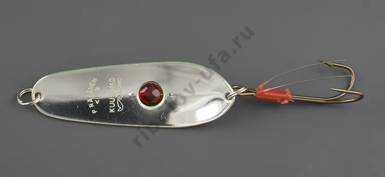 Блесна колеб. Kuusamo Rasanen 70/20 (бусинка, незацеп.) BL/GR/FYe/FR-S