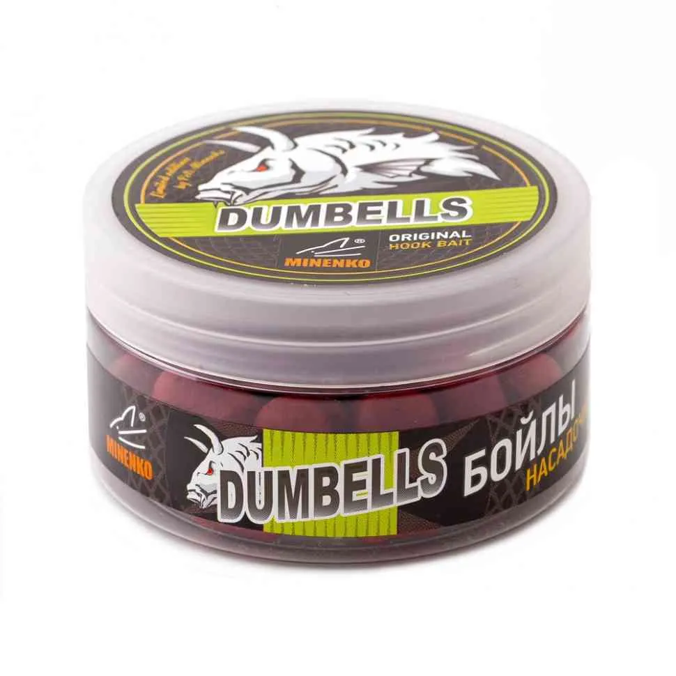 Бойлы Minenko Dumbells 14х20мм Strawberry (насадочные)