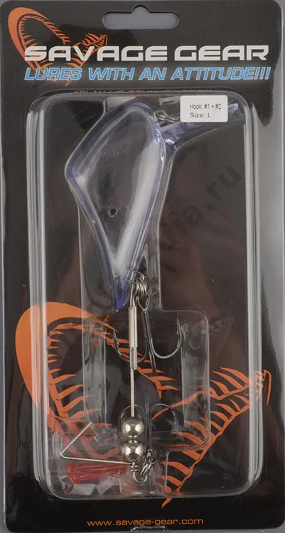 Оснастка для мягких приманок Savage Gear Lip Scull M кр. №4+№6