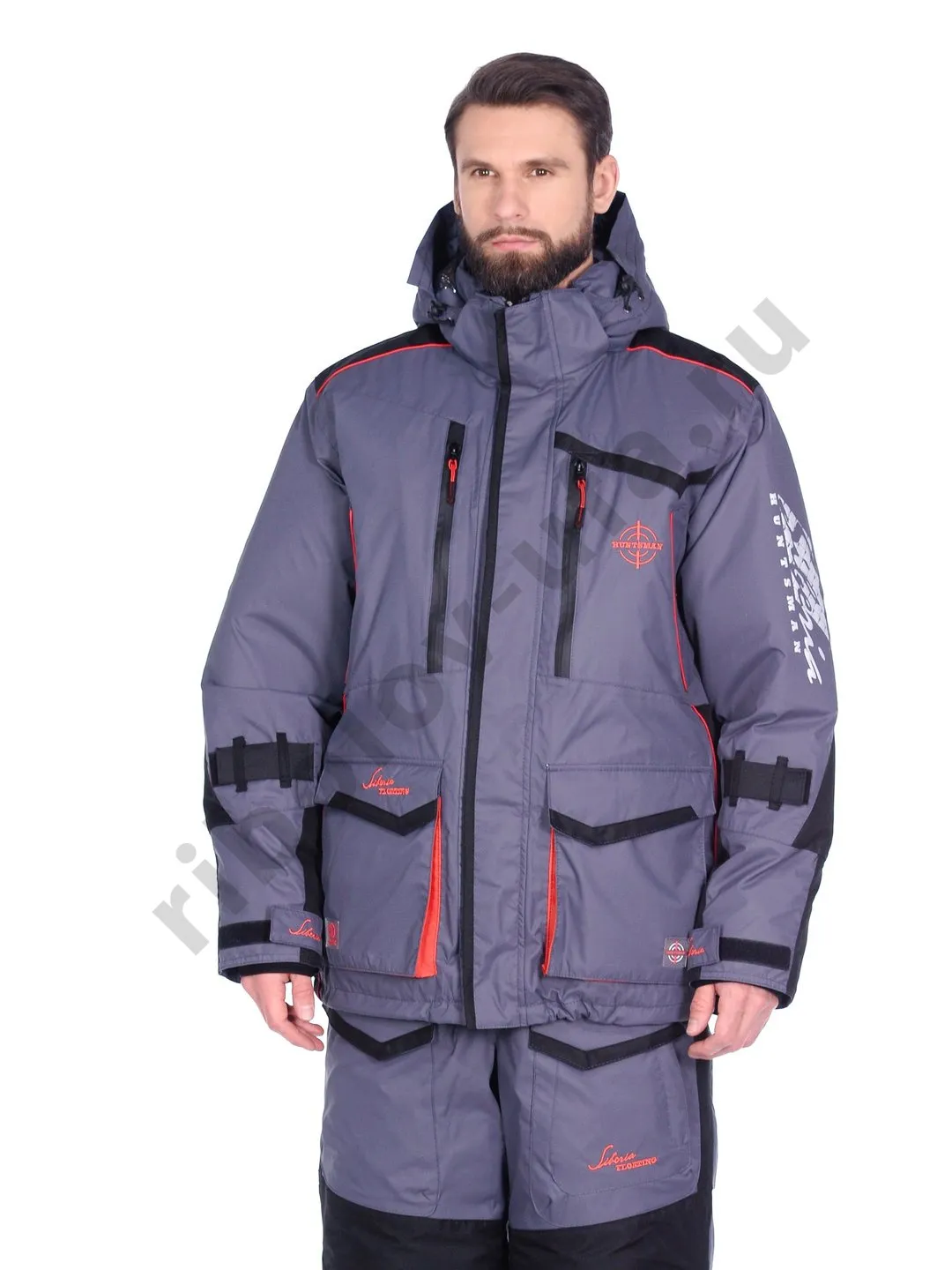 Костюм плавающий Huntsman Siberia Floating цвет Серый/Черный ткань Breathable р. 44-46 рост 170 (РР)