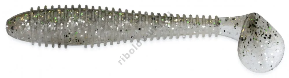 Силиконовая приманка Keitech Swing Impact Fat 4,8 in 12см 12гр (5шт/уп) # 416 Silver Flash Minnow