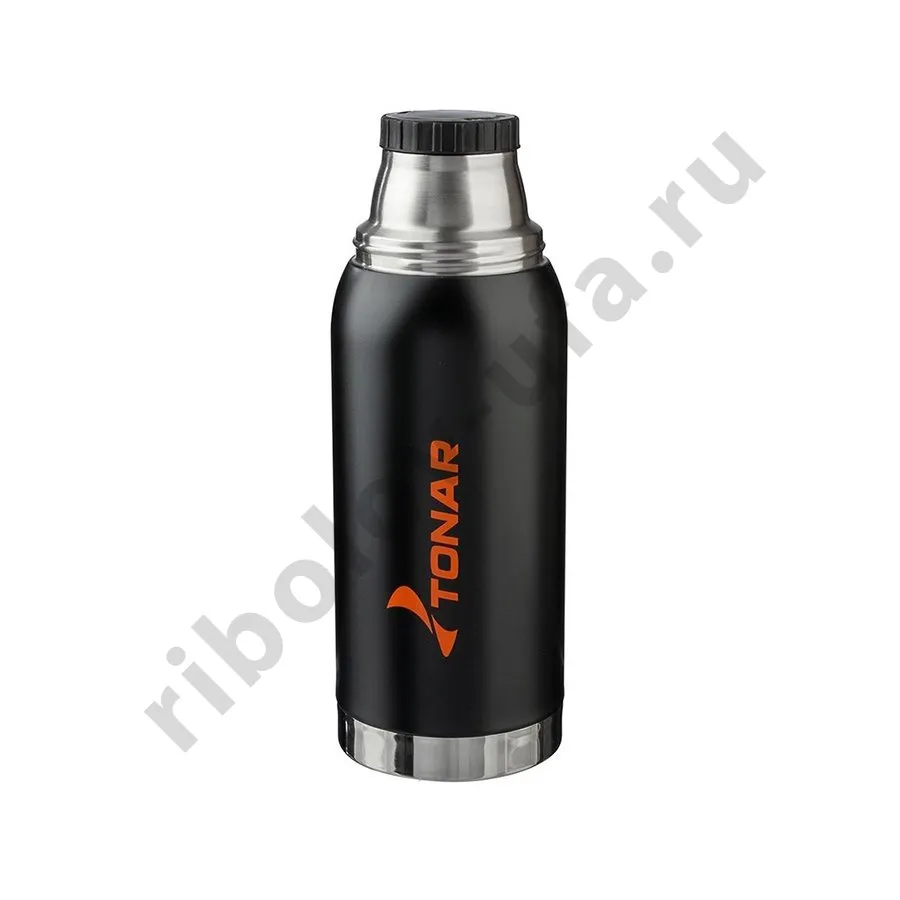 Термос Tonar 1.0л HS.TM-039 черный (2 крышки-кружки)