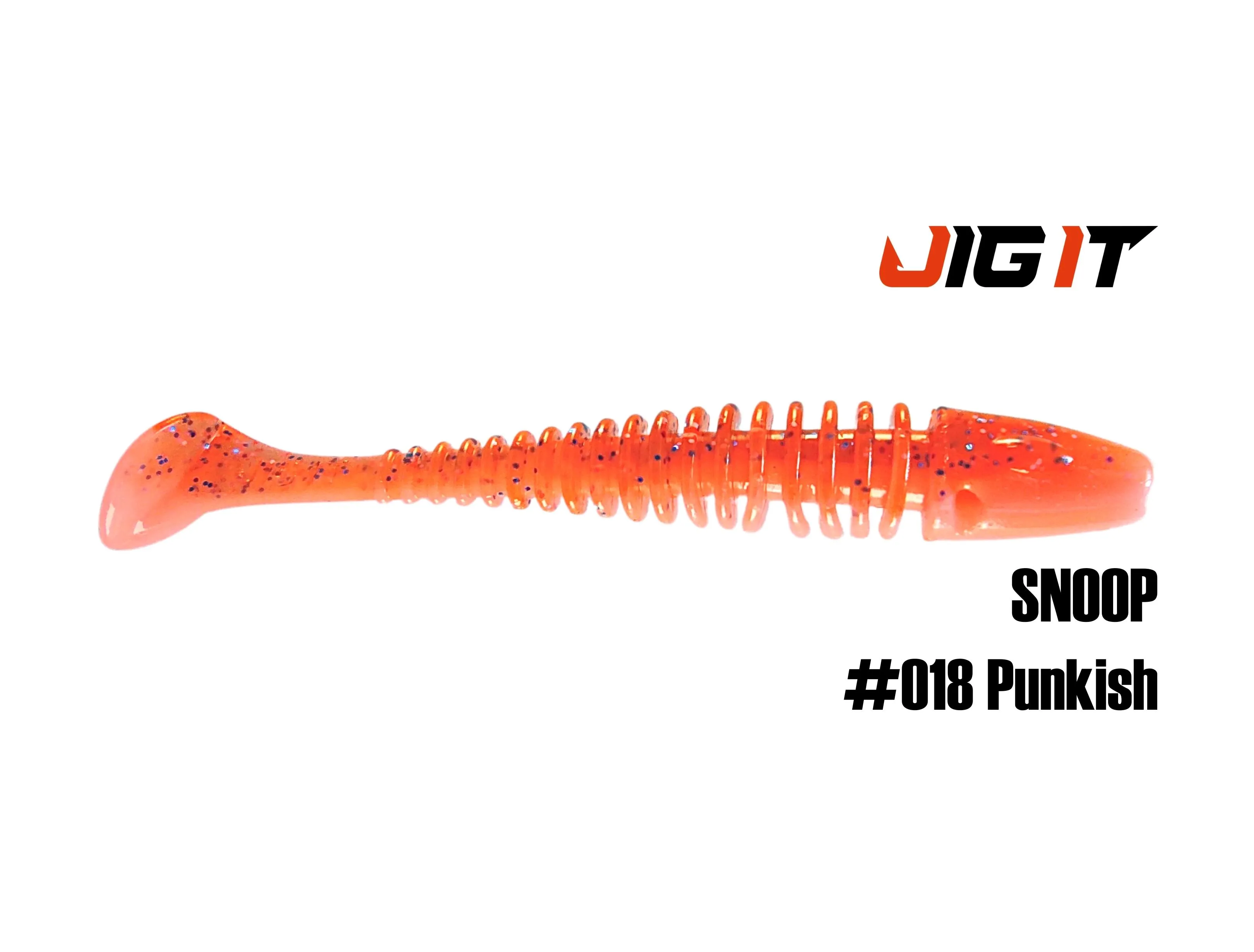 Силиконовая приманка Jig It Snoop 4in, 10см 6гр цв. 018 кальмар (6шт/уп)