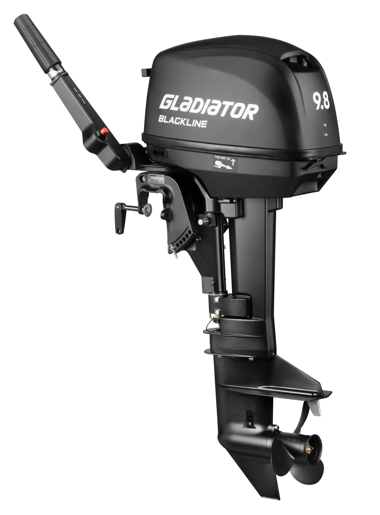 Лодочный мотор 2-х тактный Gladiator G9.8FHS New BlackLine