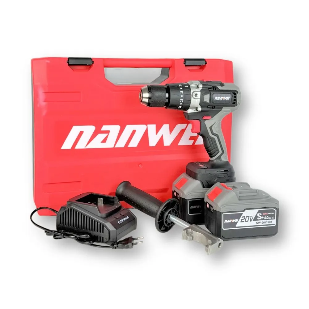 Шуруповерт-электробур Nanwei 20V 6Ah