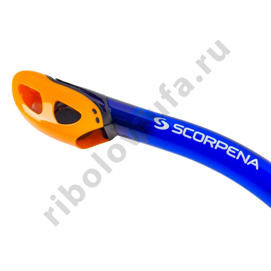 Трубка Scorpena K4 c двумя клапанами, синяя