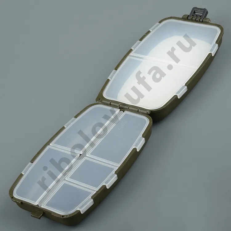 Коробка СЧ-5 для блесен и мормышек с изолоном (7 отд)(145x87x46мм) Три Кита