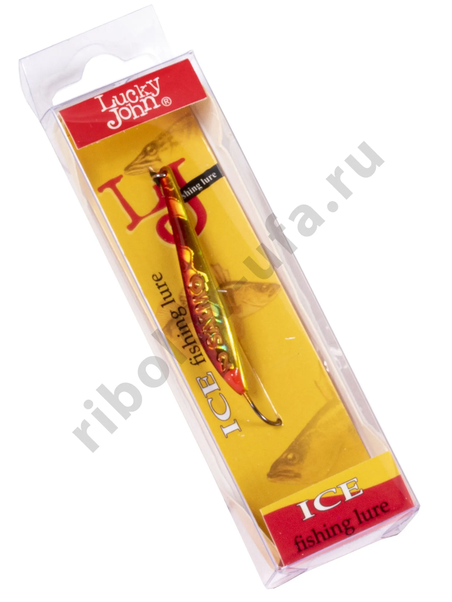 Блесна зимняя вертикал.Lucky John Model S-2 c впаян. кр. 3г RG