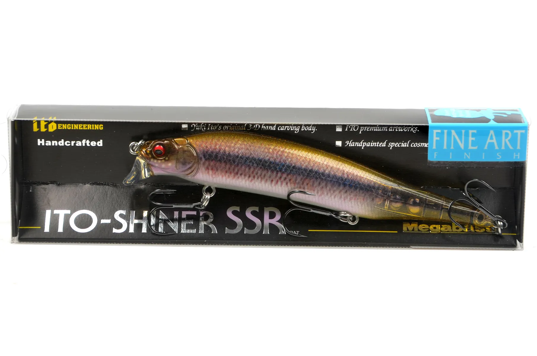 Воблер Megabass Ito Shiner SSR 115мм 14гр 0,0-0,7м цв. FA Ghost Kawamutsu 520204