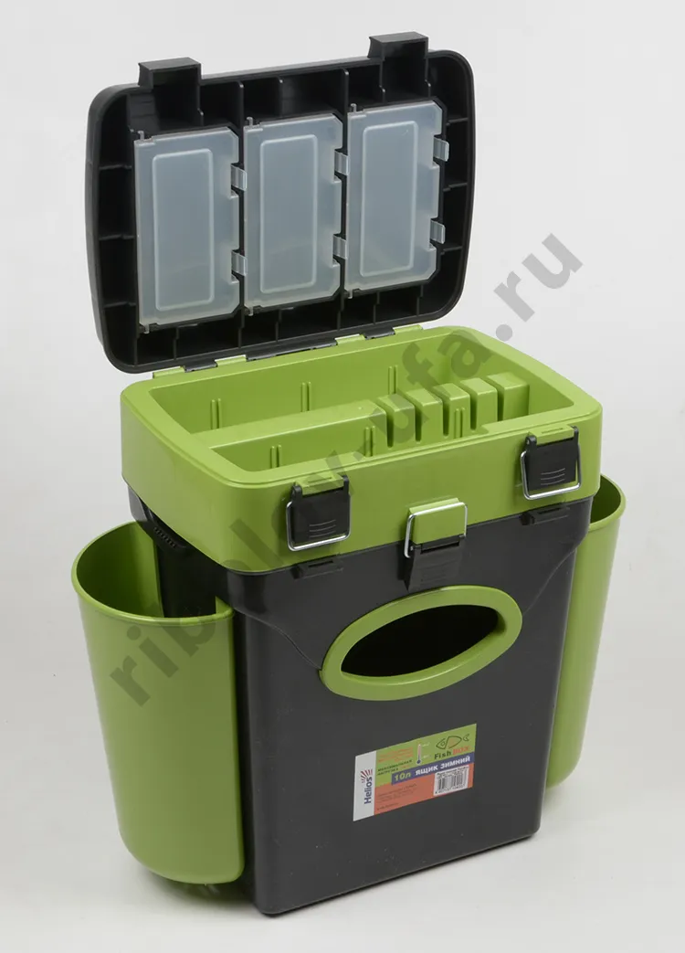 Ящик зимний Helios Fish Box 10л. зеленый
