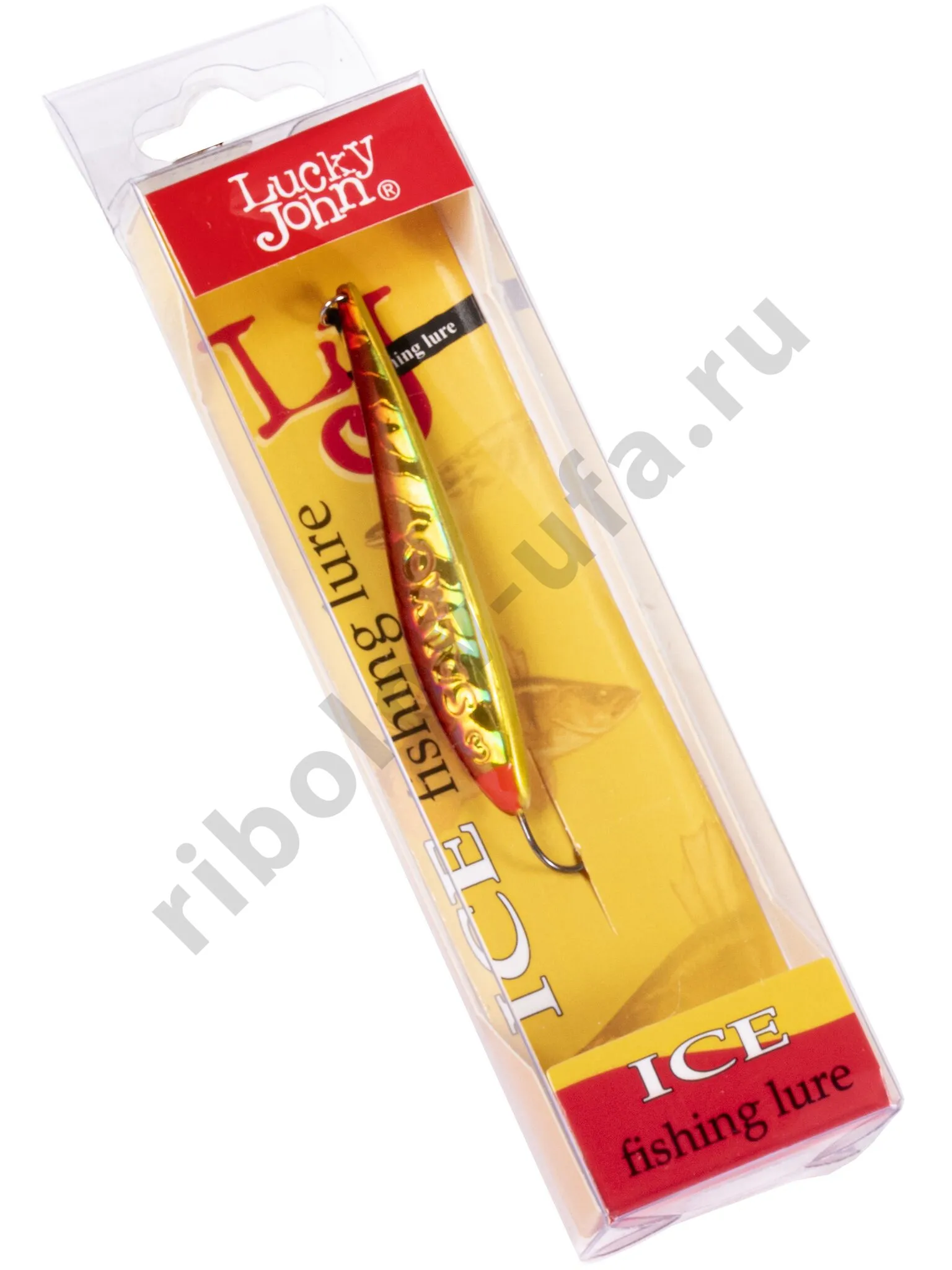 Блесна зимняя вертикал.Lucky John Model S-3 c впаян. кр. 6г RG