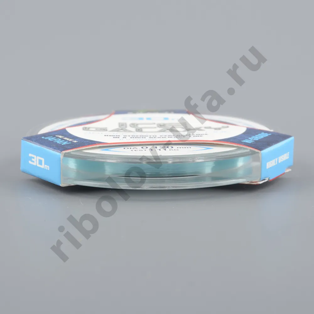Леска Intech Ice Galaxy 30м 0,095мм 0,73кг голубая