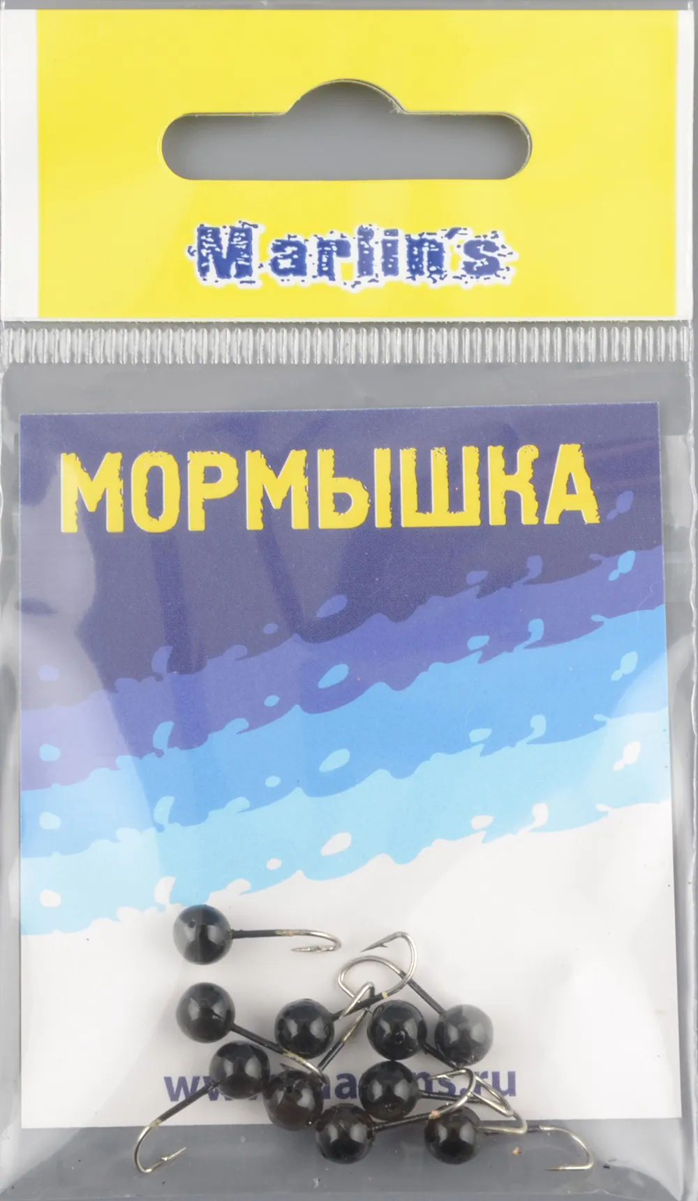 Мормышка литая Marlins Шар 5мм (0,69гр) кр. Crown черная 7000-301