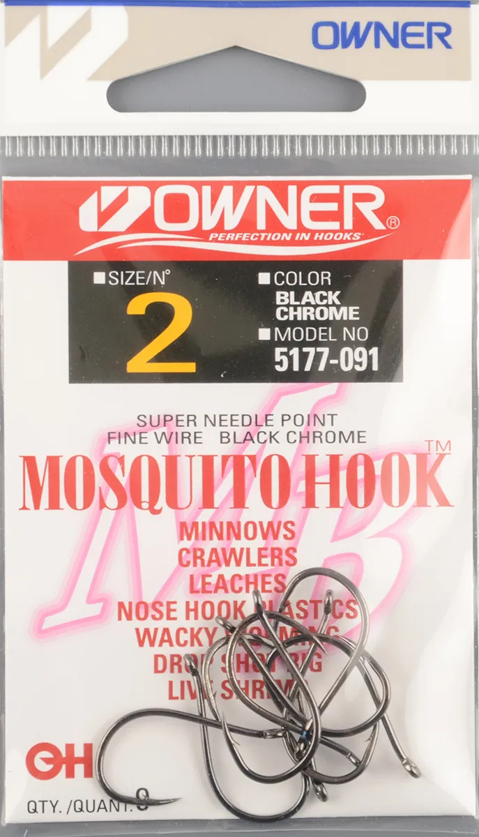 Одинарные крючки Owner Mosquito Hook BC №5177 №2