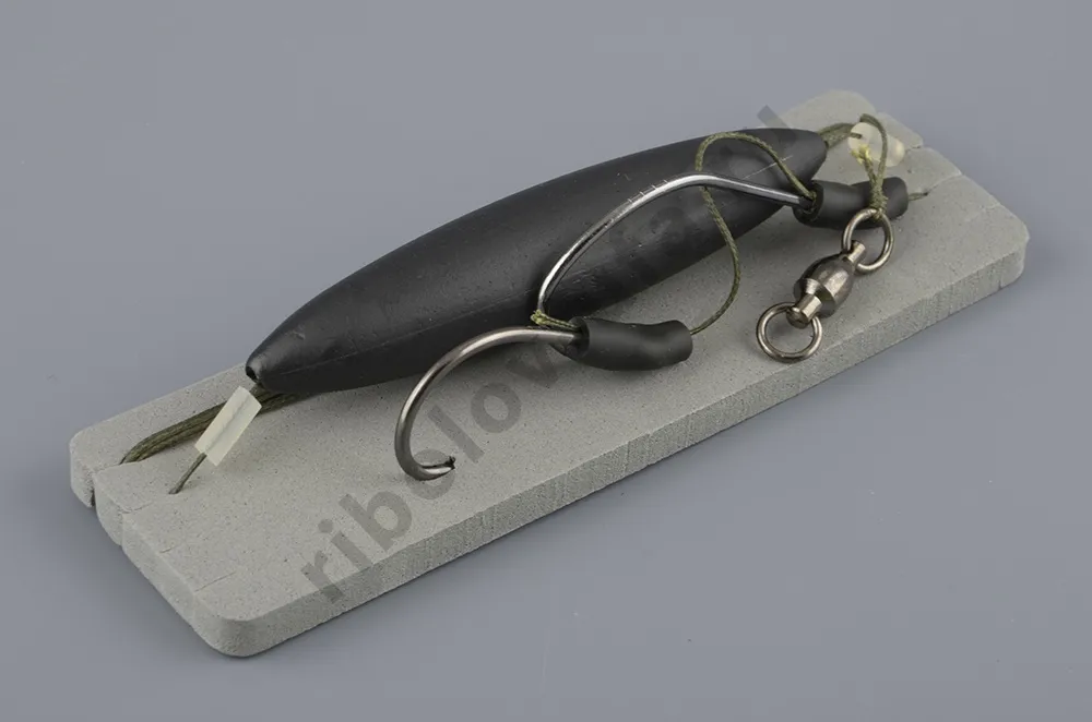 Оснастка готовая сомовая Flagman Cat Fish Rig Two Single Hook&Float 8/0 FCFR001