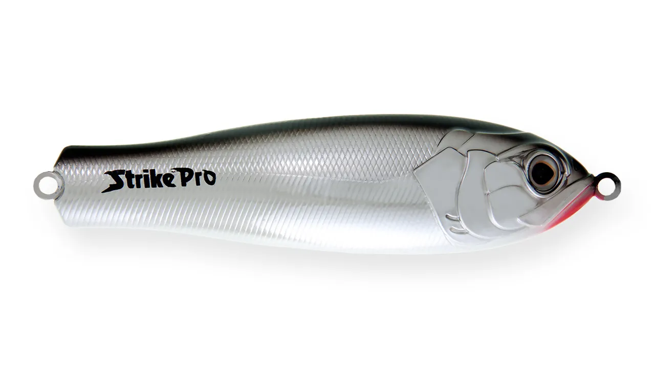 Блесна Strike Pro Salmon Profy 90CD шумовая 22гр, незац. двойник кр.Owner  PST-03CD#A010CPE