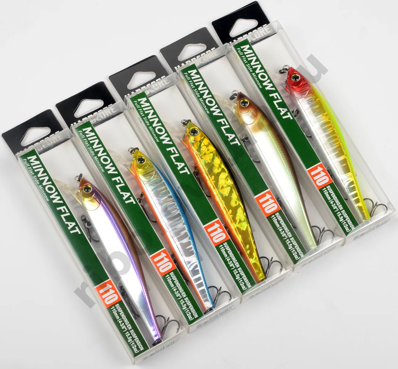 Воблер Yo-Zuri  R1362 Hardcore Minnow Flat 110SP 15.5гр, 0-1.5м цв. HBSN