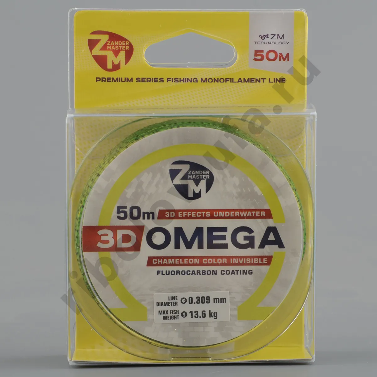 Леска Zander Master 3D Omega 50м зеленая 0,234