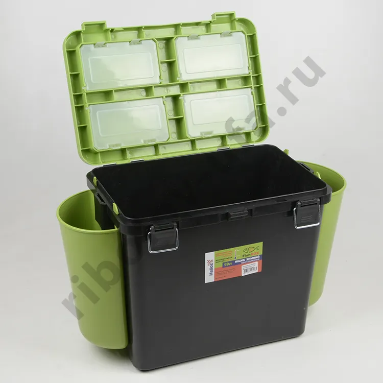 Ящик зимний Helios Fish Box 19л односекц. зеленый