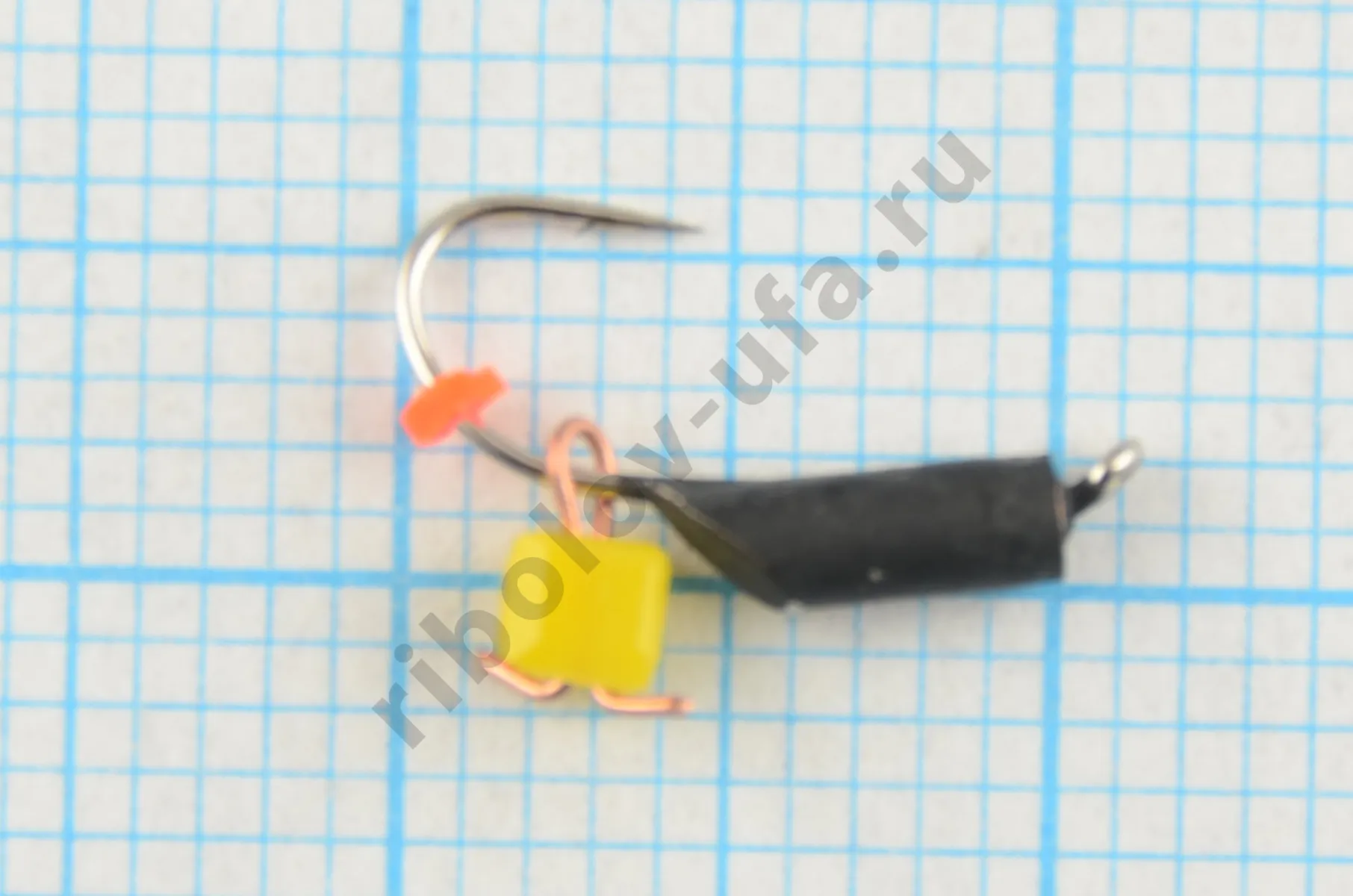 Мормышка Мир Вольфрама Столбик сырный кубик подвесной д. 2 мм черный 