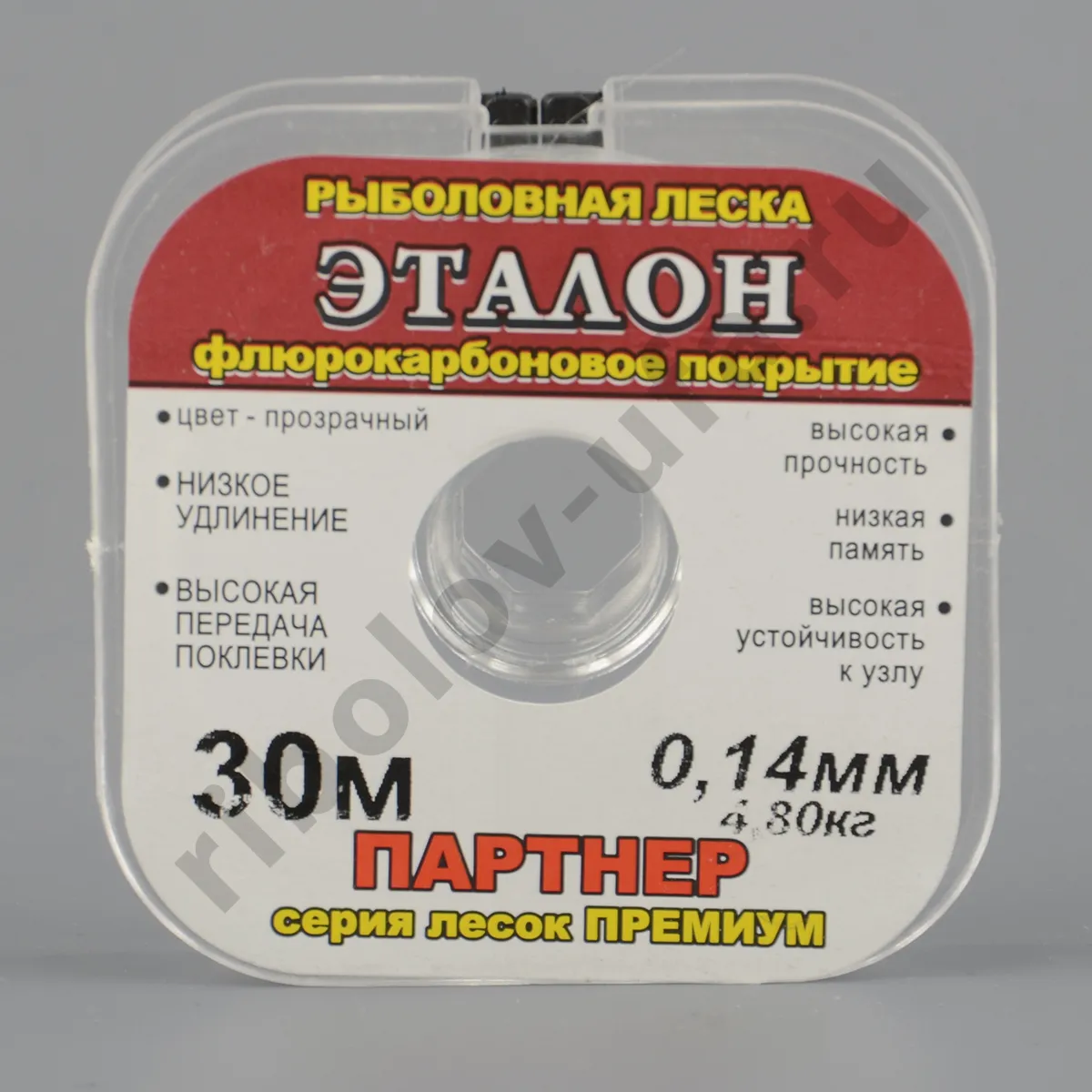 Леска Эталон 30 м, 0.08 мм, 1,10кг