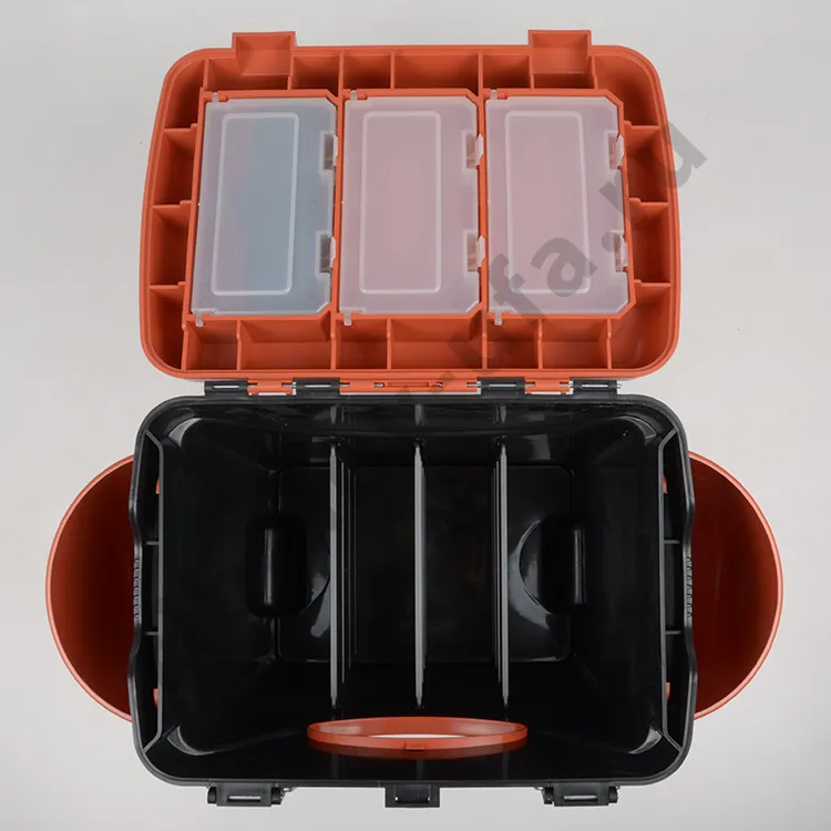 Ящик зимний Helios Fish Box 10л односекц. оранжевый