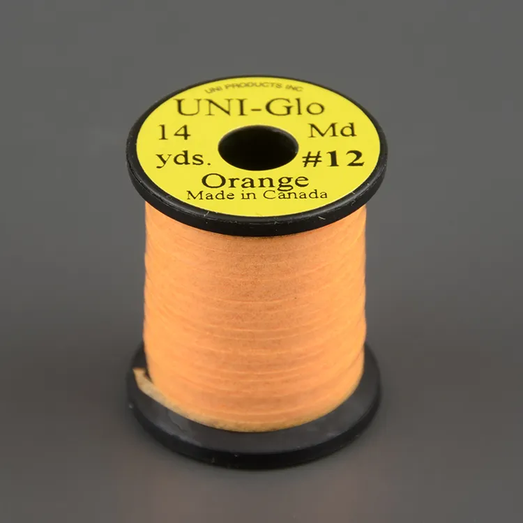 Плоский люрекс Uni Glo 14 y. Orange #12