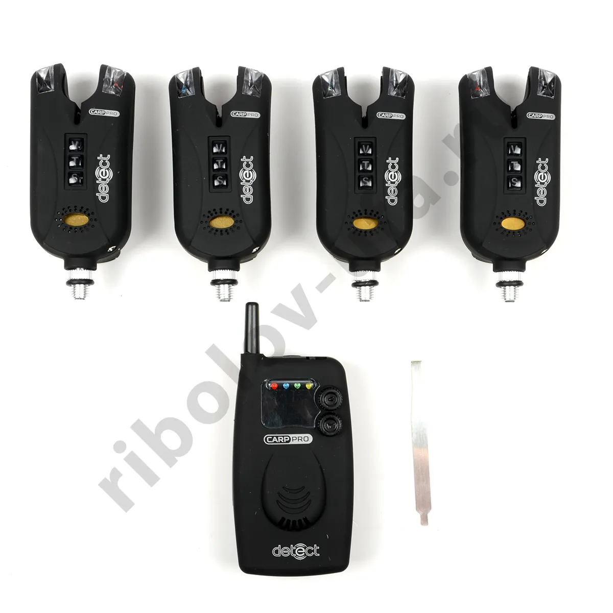 Набор электронных сигнализаторов поклевки Carp Pro Detect 9V 4+1