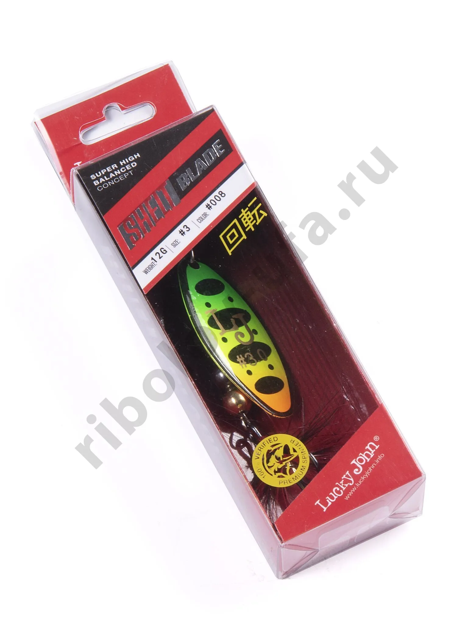 Блесна вращ. Lucky John Shelt Blade 03 12.0 г цв. 008