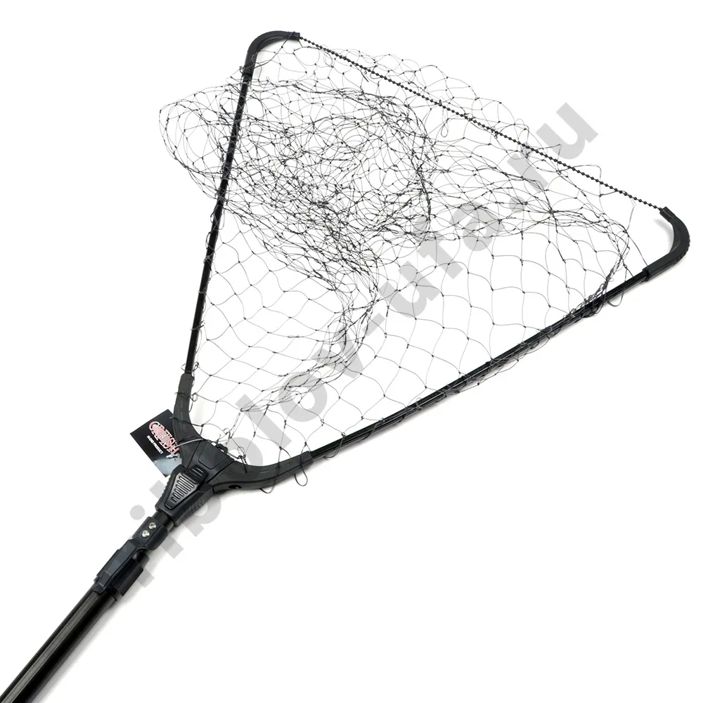 Подсачек Grfish телескоп. Delux,  1,9м, 70х70см, нейлон, яч.30мм
