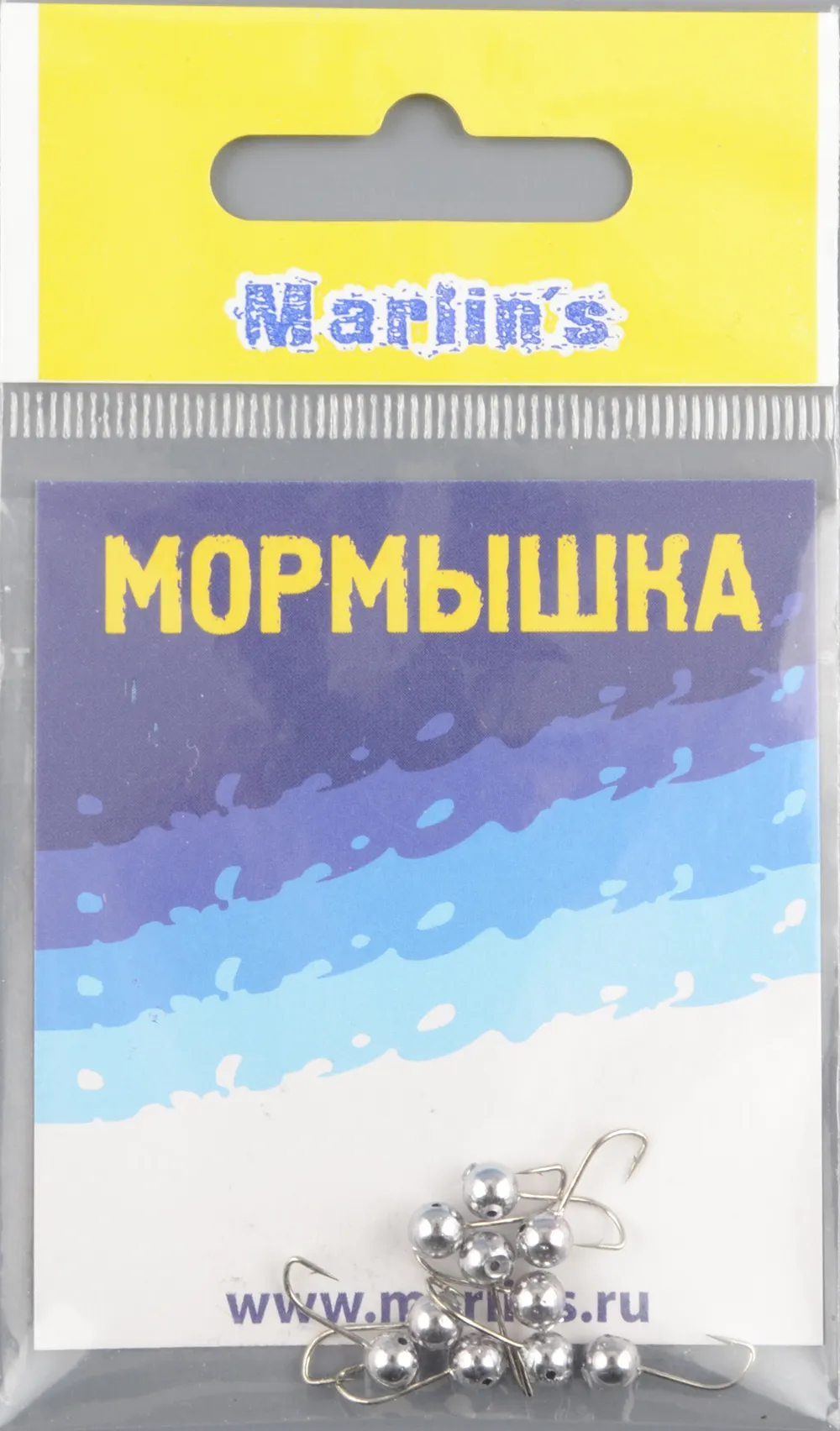 Мормышка литая Marlins Шар 4мм (0,36гр) кр. Crown никель 7000-200