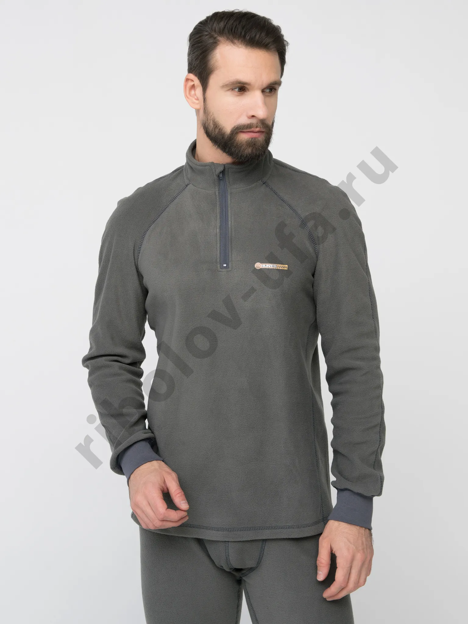 Нижний слой Huntsman Thermoline ZIP цв.Серый, ткань Флис р. 46-48 (M)