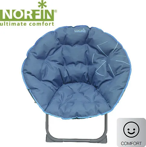 Кресло складное Norfin Svelvik NFL круглое (85*38*74 см, до 120 кг), цв. голубой