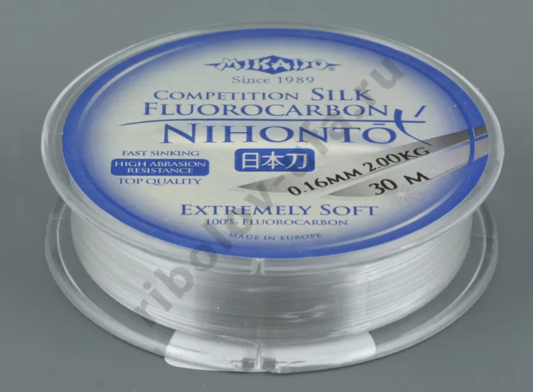 Леска Mikado Nihonto Fluorocarbon Silk 0.12 мм, 30 м 1,3кг
