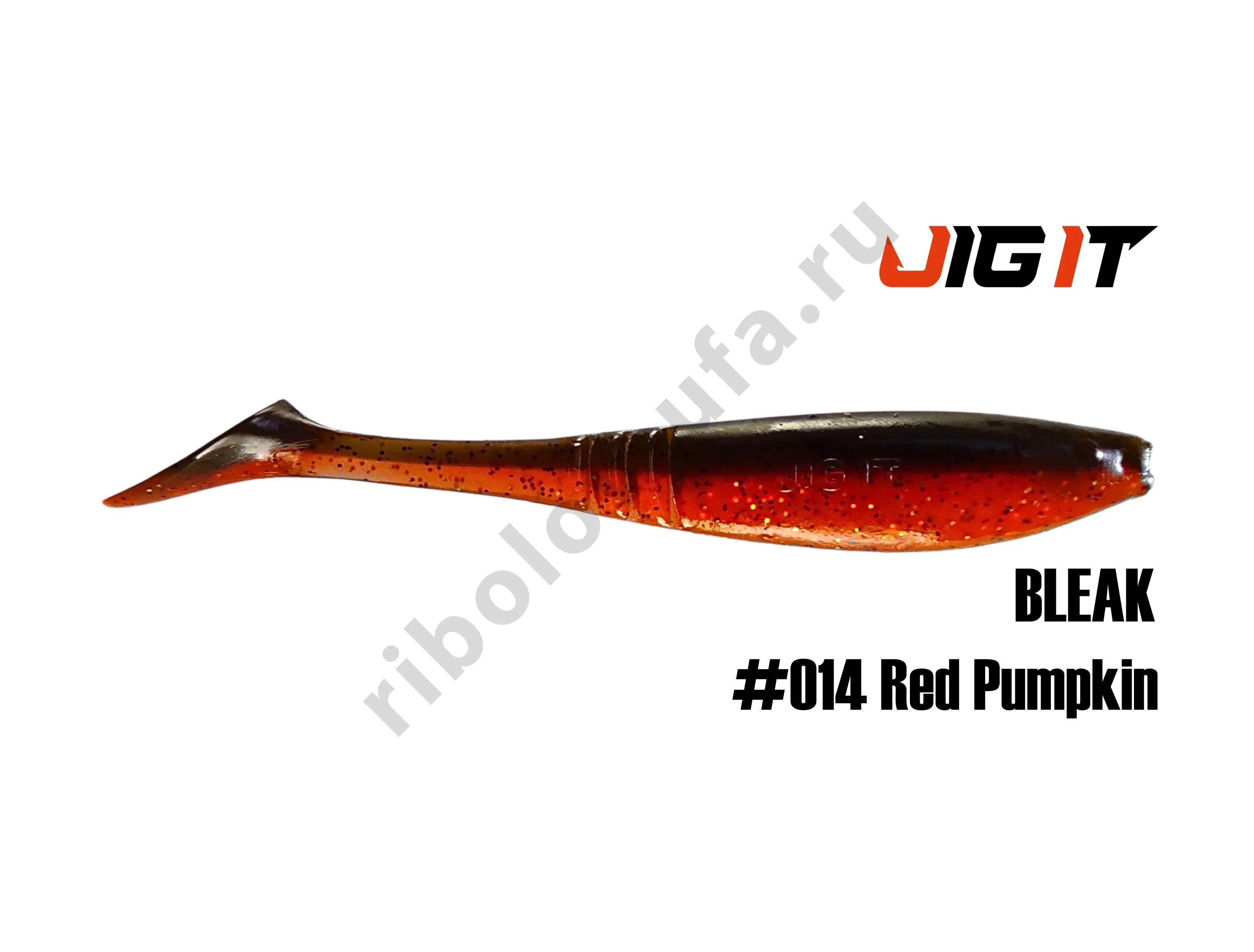 Силиконовая приманка Jig It Bleak 4in, 10см 6гр цв. 014 чеснок (6шт/уп)