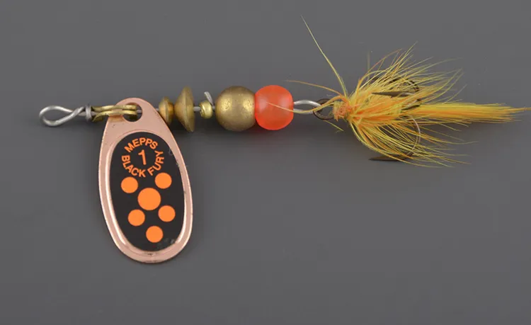 Блесна Mepps Black Fury Mouche № 0 медь/оранжевый (2,5гр)