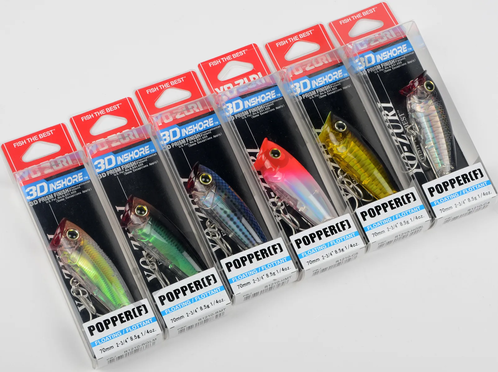 Воблер Yo-Zuri R1210 Inshore Popper 70F 8.5гр, цв. HGBL