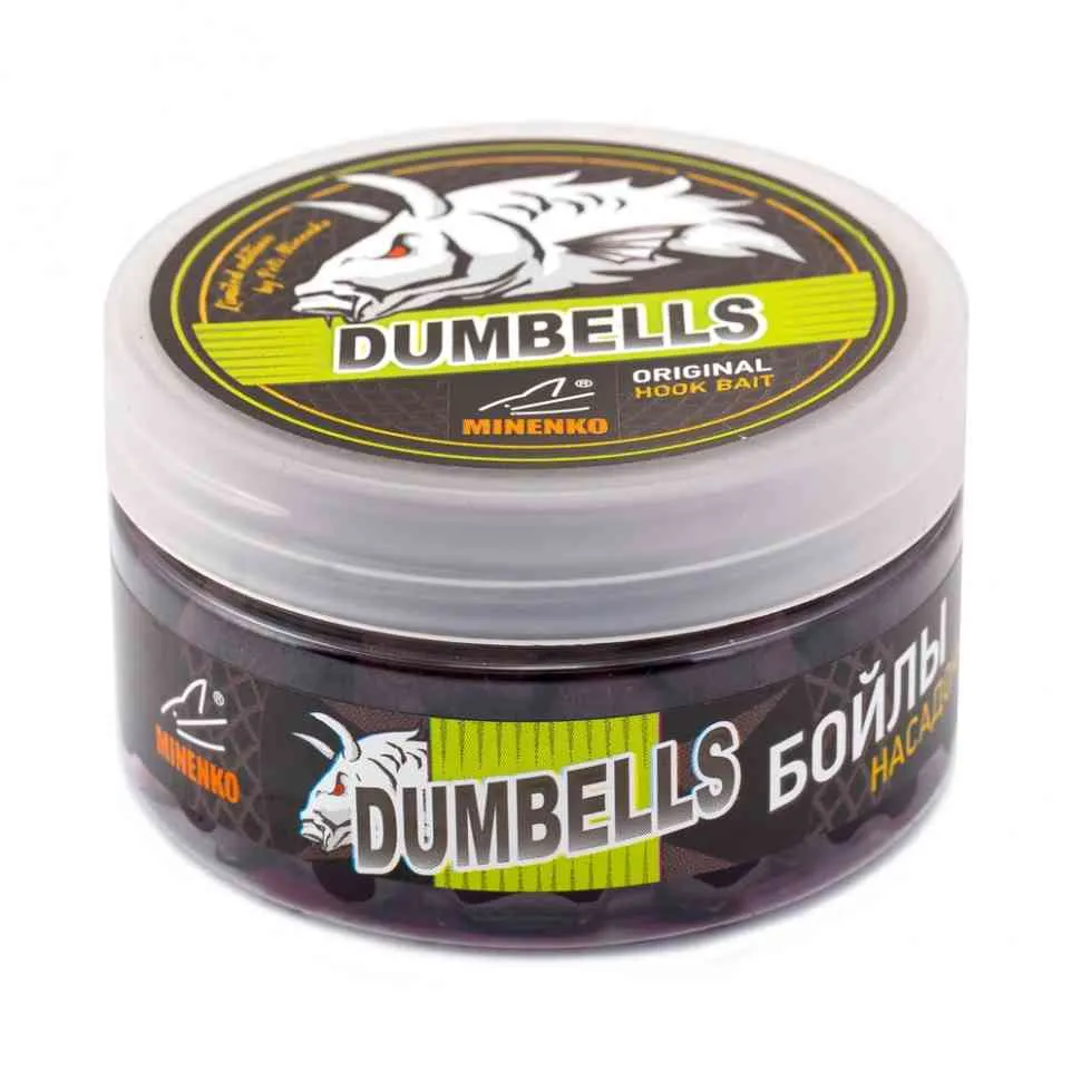 Бойлы Minenko Dumbells 14х20мм Squid & Octopus (насадочные) вареные в дипе