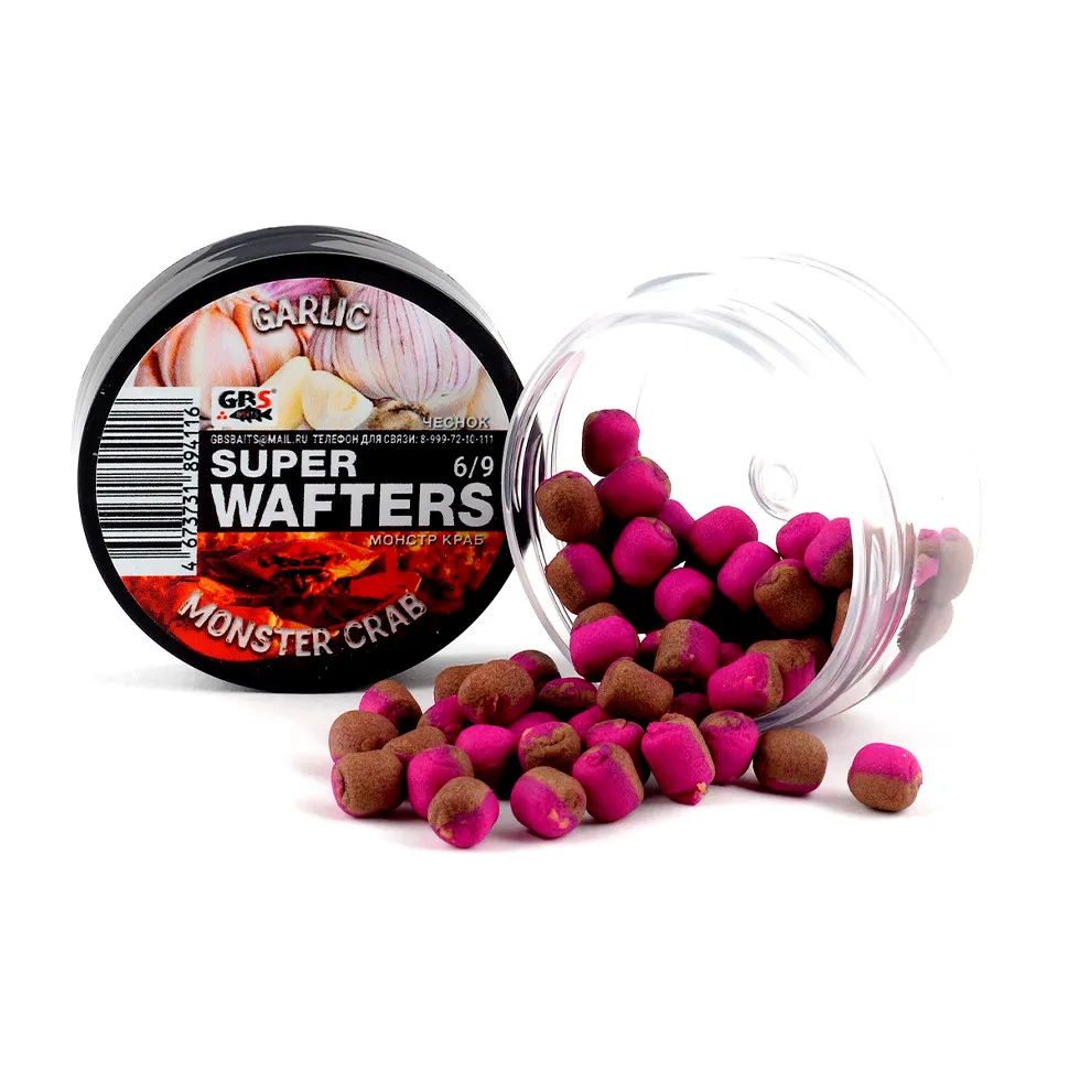 Вафтерсы (wafters) GBS нейтральной плавучести 6x9мм Монстр-Краб Чеснок