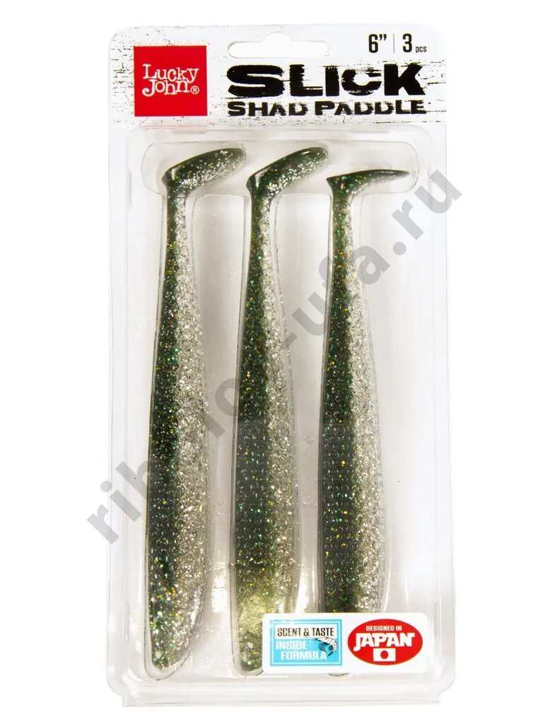 Силиконовая приманка Lucky John 3D Series Slick Shad Paddle 4.5in 11,4см / Z11