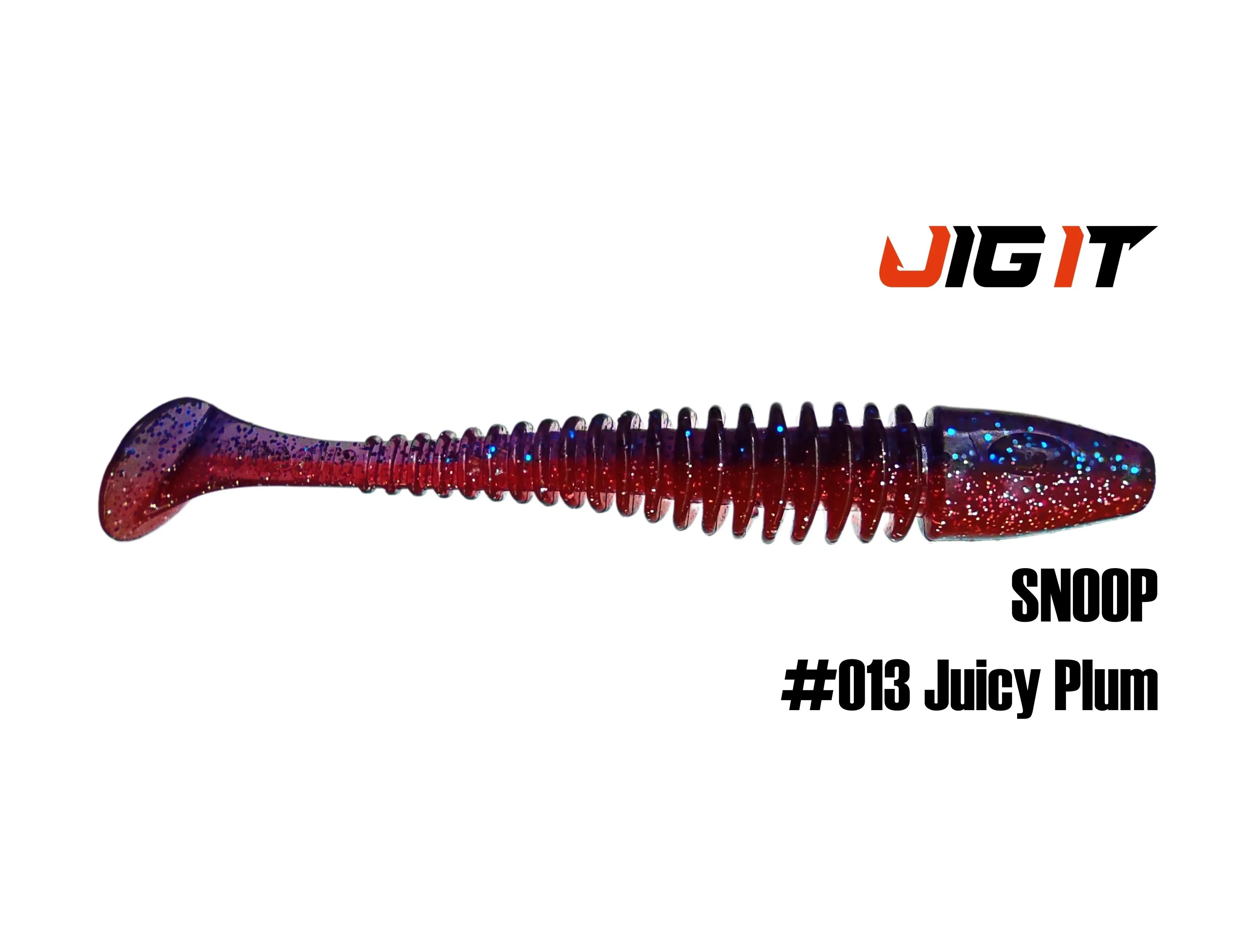 Силиконовая приманка Jig It Snoop 4in, 10см 6гр цв. 013 кальмар (6шт/уп)
