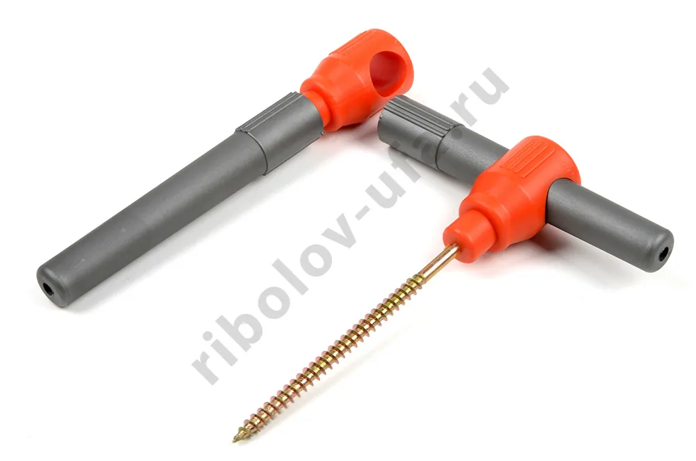 Комплект ввертышей для зимней палатки -45 серо-оранжевый (4шт/уп) Helios