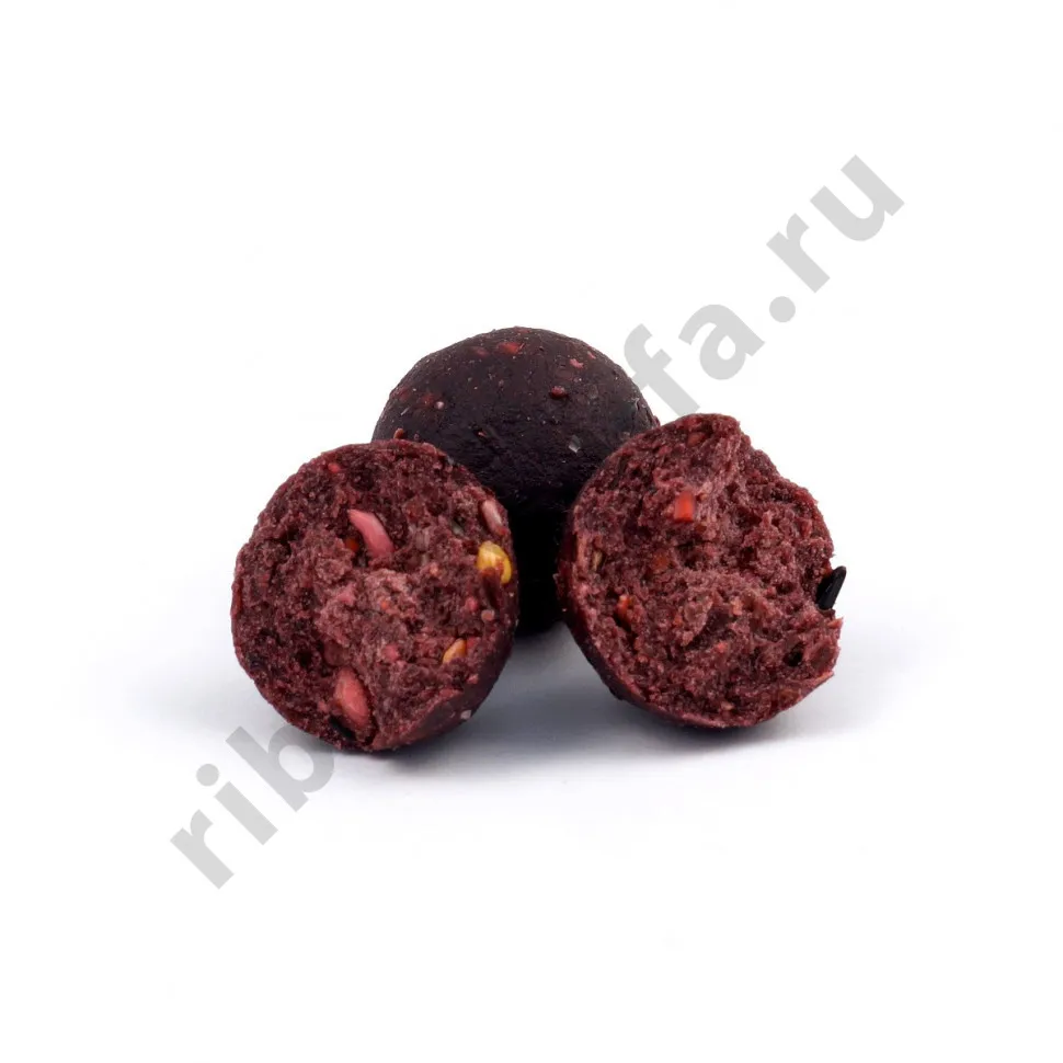 Бойлы GBS Baits Carp вареные прикормочные 20мм 1кг (пакет) Mulberry Шелковица