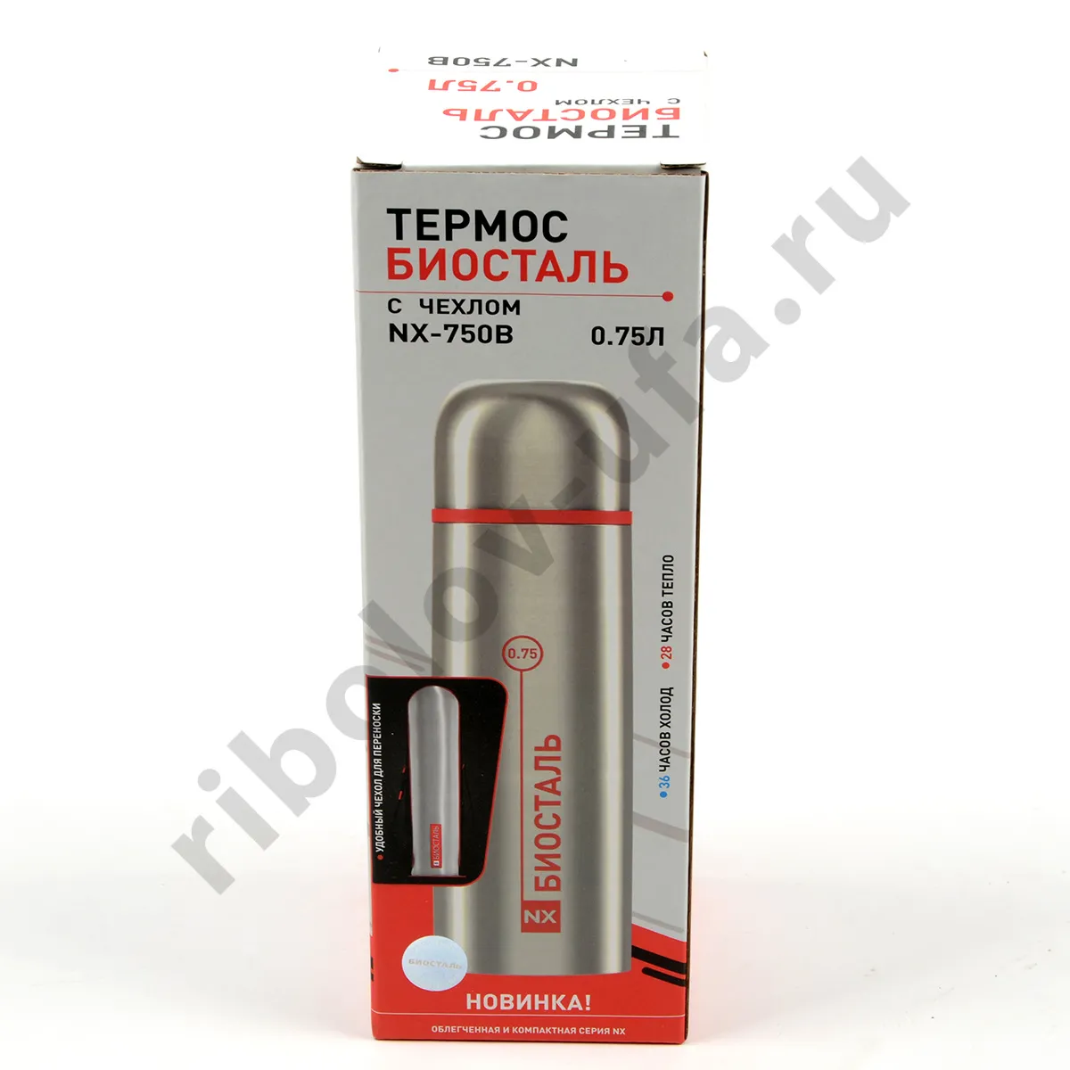 Термос Biostal узк. горло с чехлом 0.75л  (NX-750B)