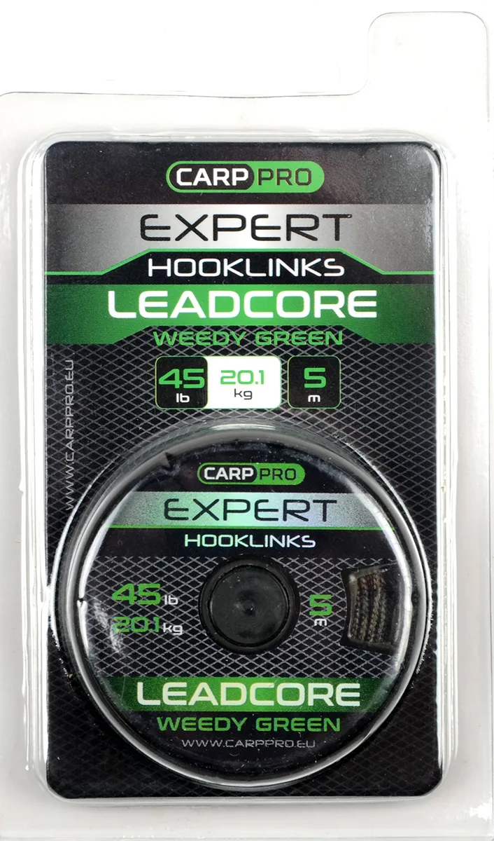 Лидкор Carp Pro зеленый 5 м, 45lb