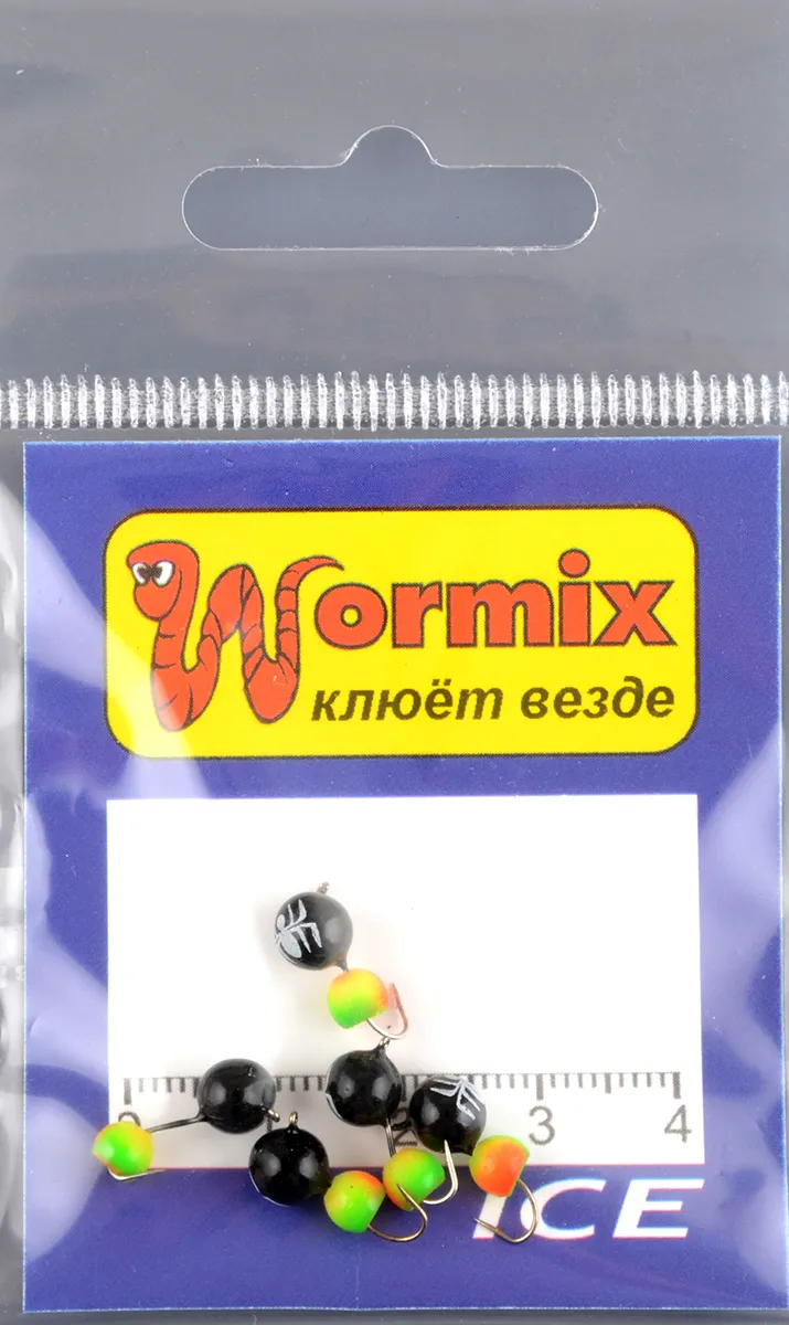 Мормышка Wormix материал WCP 53 Дробь черный d.5мм 1гр 