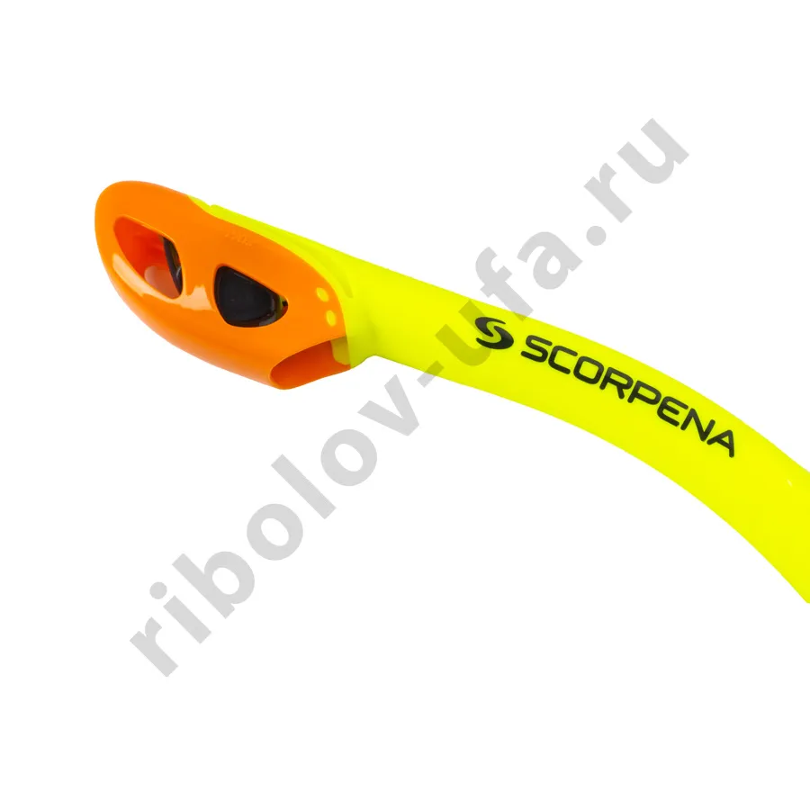 Трубка Scorpena K4 c двумя клапанами, желтая